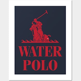 Water Polo - red Posters and Art